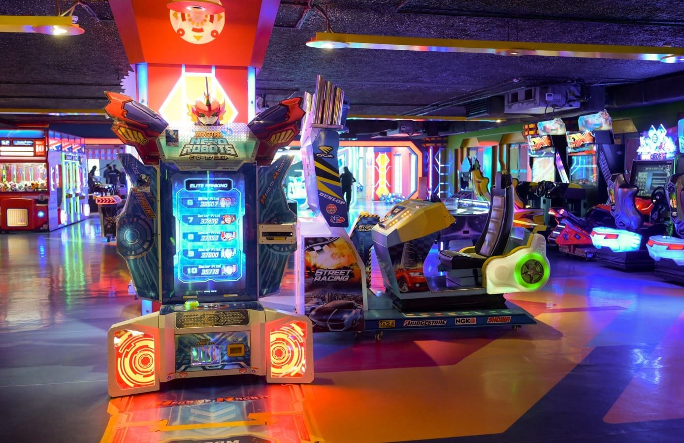 Modern arcade games at Playdium Lahore