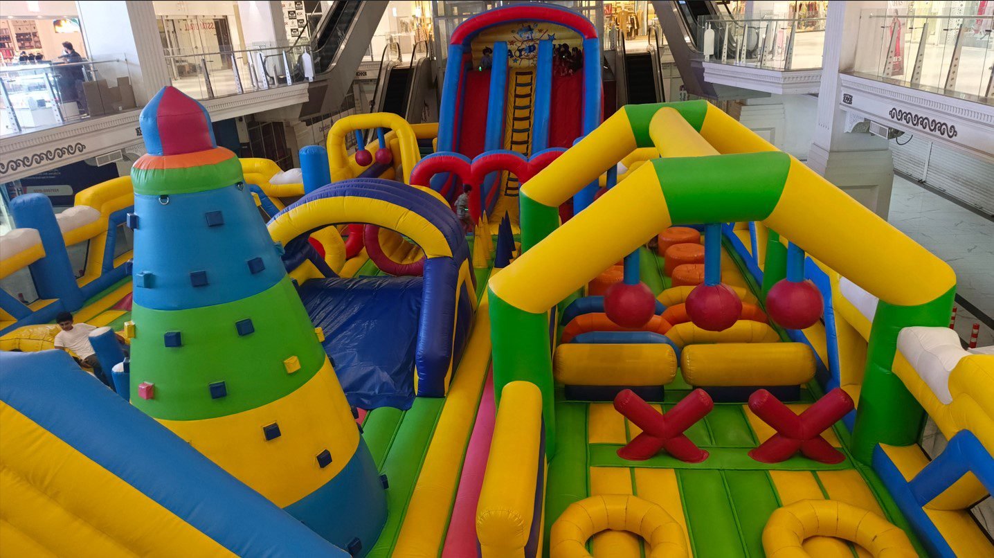 Indoor Trampoline Park, Inflatable Park at Playdium, Trampoline Park