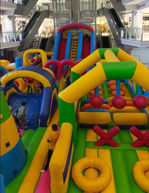 Inflatable Park at Playdium, Trampoline Park
